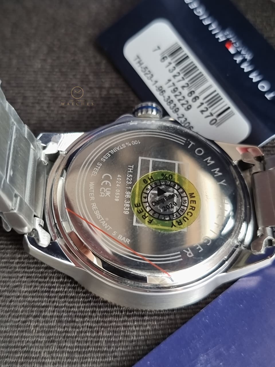 Tommy Hilfiger Remy 1792229 Blue Dial Silver Stainless Steel Men's Quartz Watch