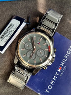 Tommy Hilfiger Men’s Quartz Stainless Steel Grey Dial 45mm Watch 1791790