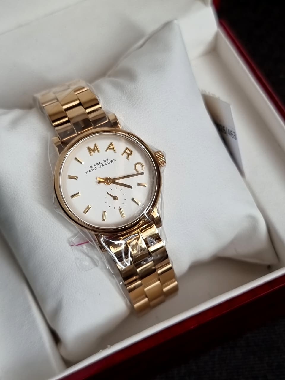 Marc Jacobs Baker Mini MBM3247 White Dial Gold-Tone Stainless Steel Women's Quartz Watch