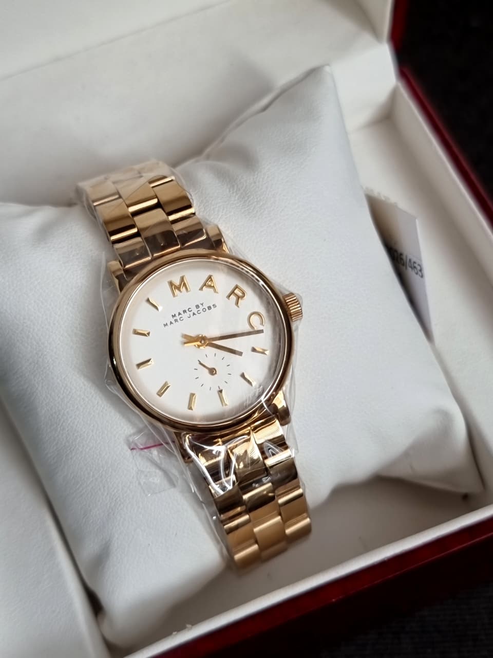 Marc Jacobs Baker Mini MBM3247 White Dial Gold-Tone Stainless Steel Women's Quartz Watch