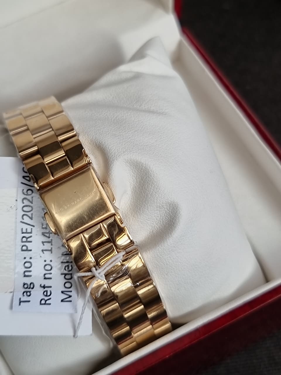 Marc Jacobs Baker Mini MBM3247 White Dial Gold-Tone Stainless Steel Women's Quartz Watch