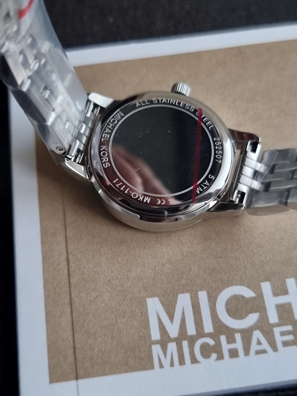 Michael Kors Mini Melissa Pavé MKO1171 Silver Dial Silver-Tone Stainless Steel Women's Quartz Watch