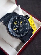 Invicta S1 Rally 12789 Black Dial Black and Yellow Silicone Strap Men's Quartz Watch