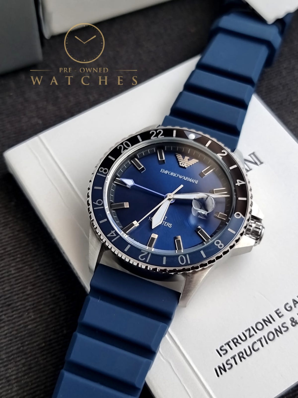 Emporio Armani AR11592 Men's Blue Watch, blue