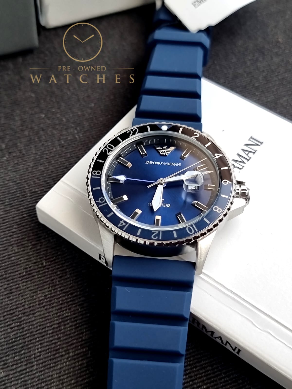 Emporio Armani AR11592 Men's Blue Watch, blue