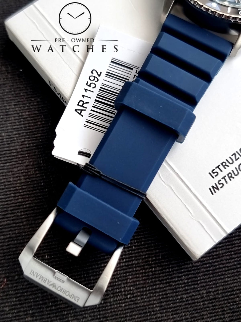 Emporio Armani AR11592 Men's Blue Watch, blue