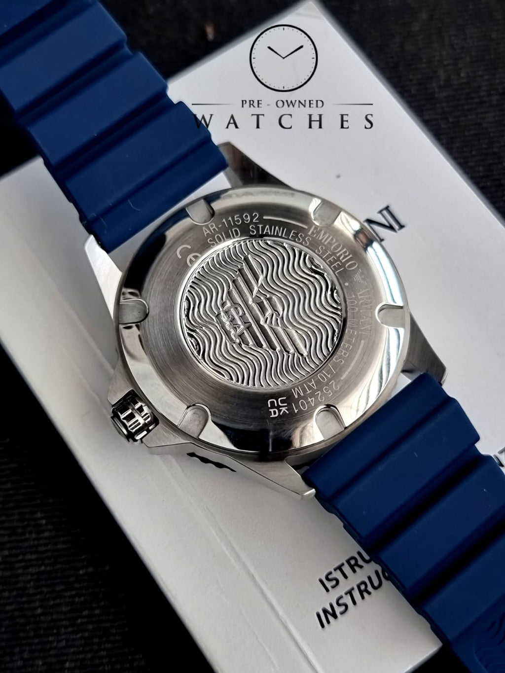 Emporio Armani AR11592 Men's Blue Watch, blue