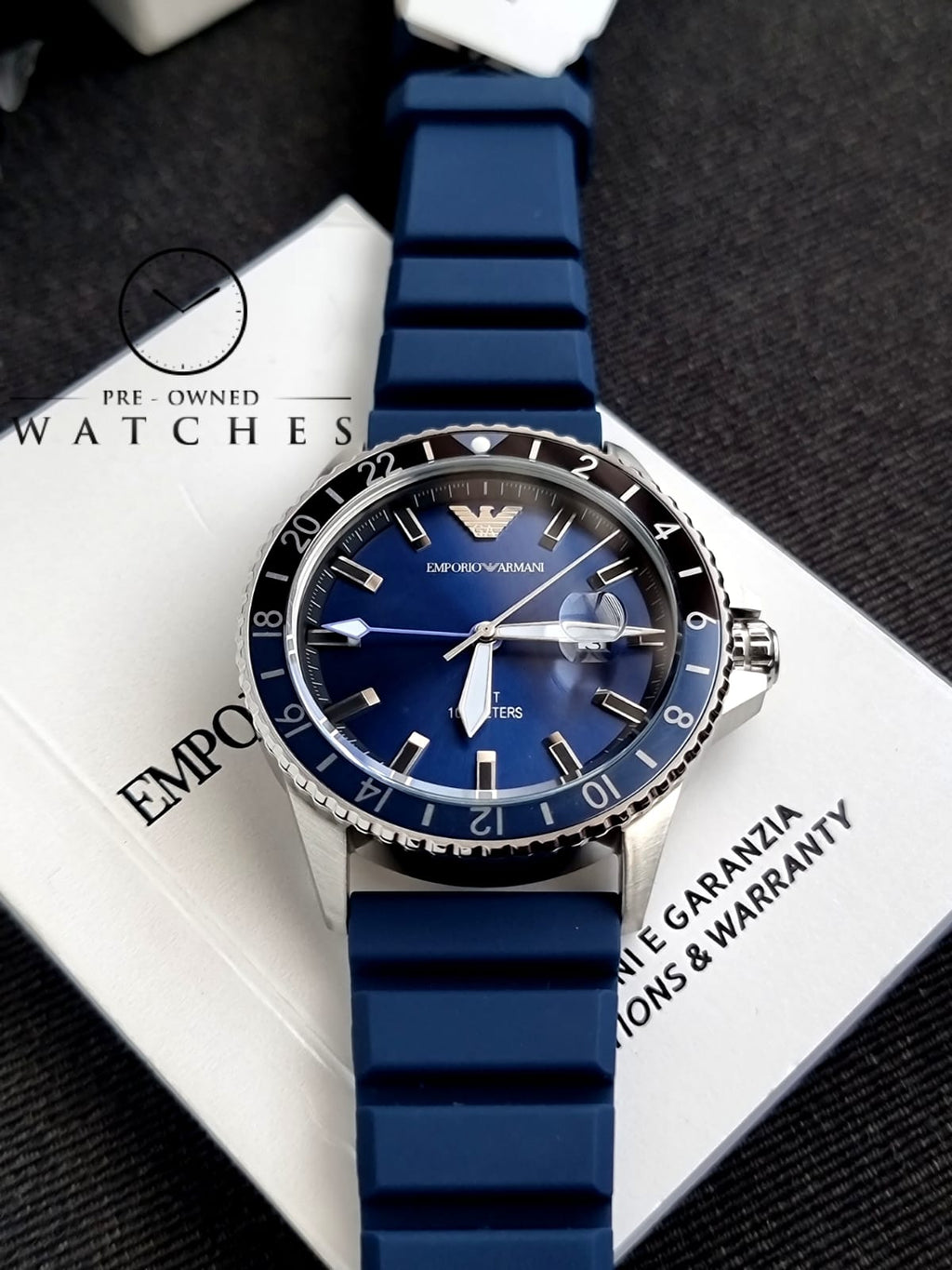 Emporio Armani AR11592 Men's Blue Watch, blue