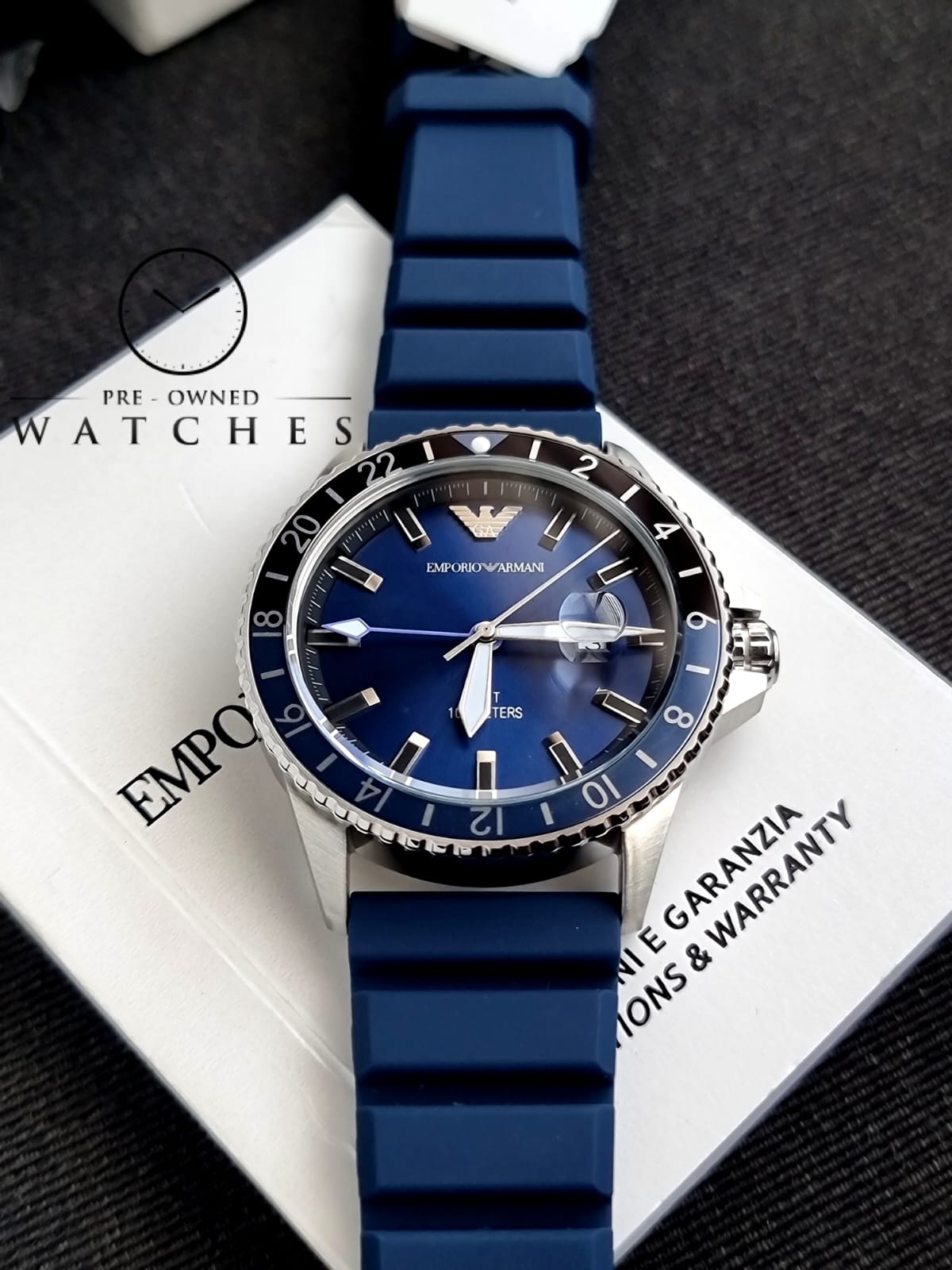 Emporio Armani AR11592 Men's Blue Watch, blue