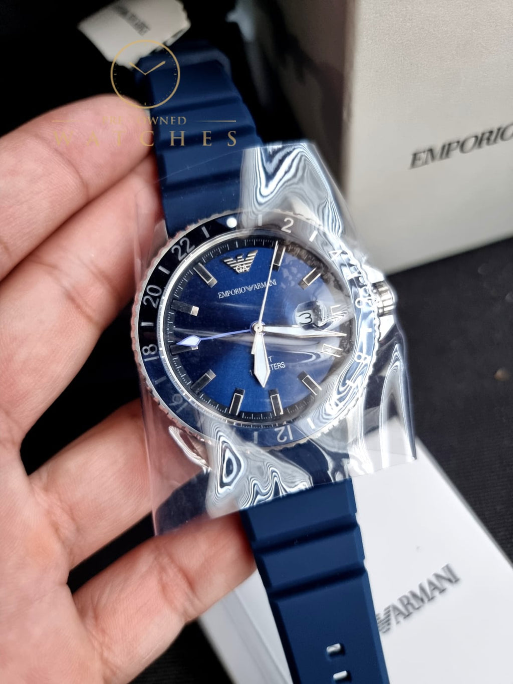 Emporio Armani AR11592 Men's Blue Watch, blue