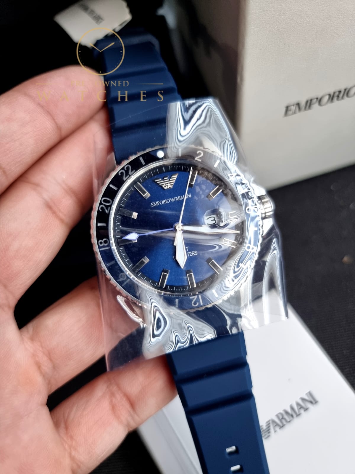 Emporio Armani AR11592 Men's Blue Watch, blue