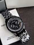 Emporio Armani AR5989 Black Chronograph Movement Quartz 46mm Men's Watch