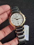 Lorus Ladies Watch 36mm Dial Watch Two Tone Golden Bezel Quartz Watch