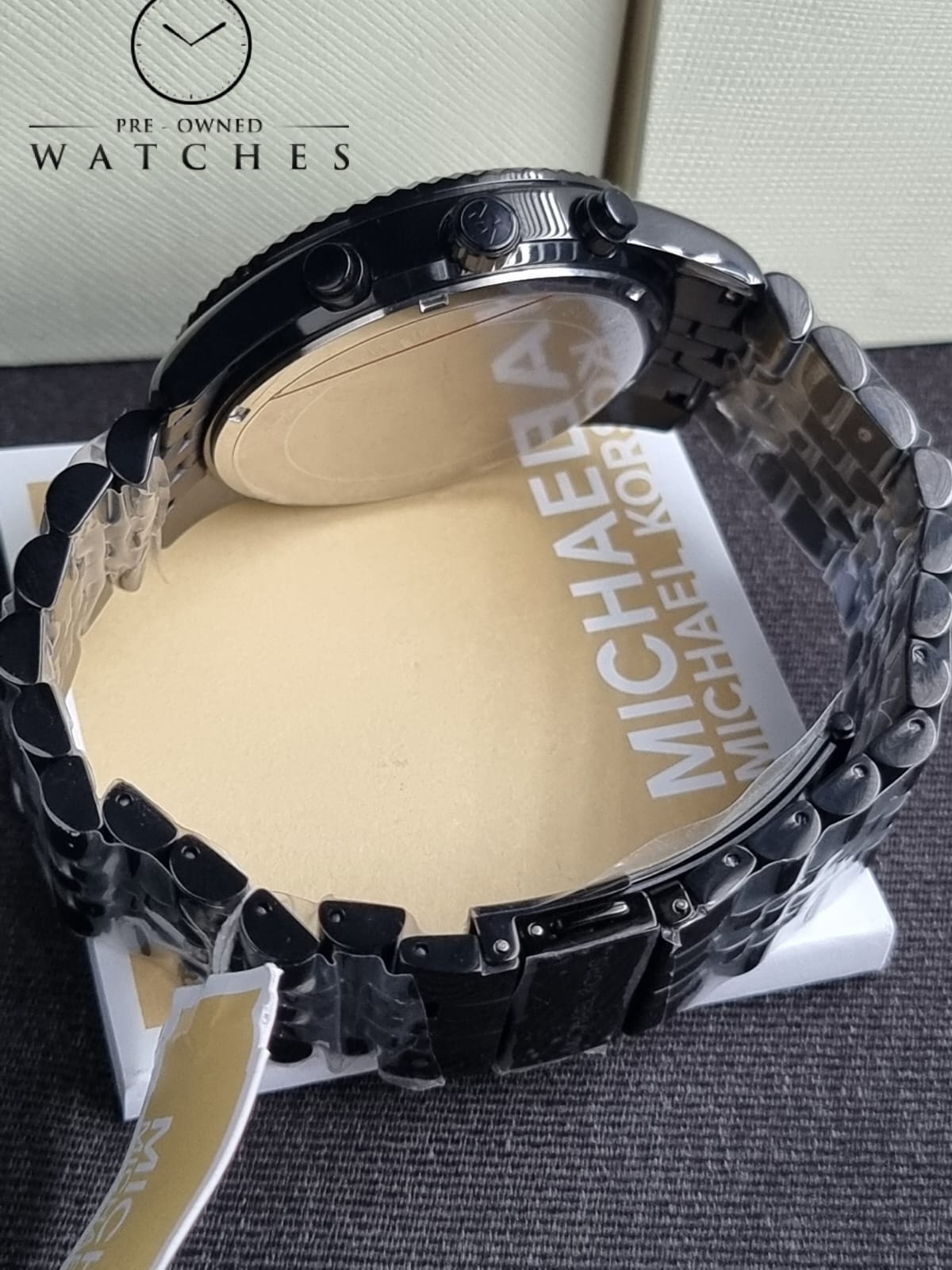 Michael Kors Men’s Quartz Stainless Steel Black 45mm Watch MK8320