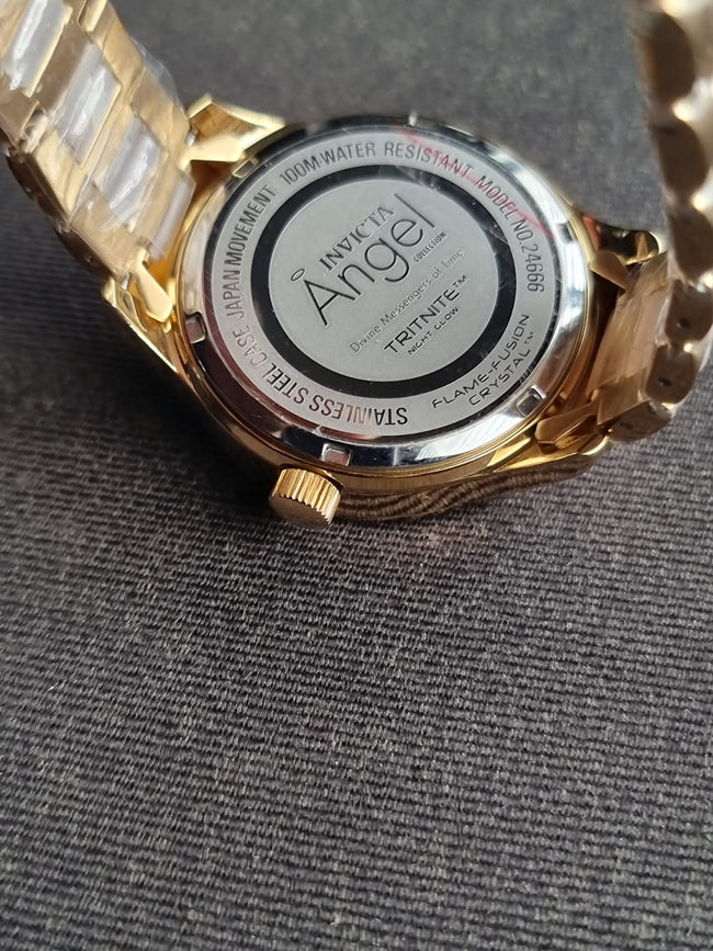 Invicta Ladies Watch Golden Casing Quartz Watch Main Image