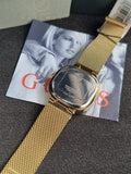 Guess Women’s Quartz Gold Stainless Steel Red Dial 32mm Watch GW0354L4