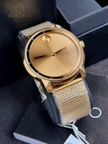 MOVADOBold Gold Dial Gold-tone Mesh Men's Watch 3600373