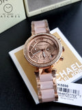 Michael Kors Women’s Quartz Stainless Steel Rose Gold Dial 39mm Watch MK5896