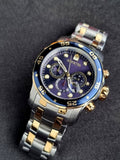 Invicta Men's Pro Diver Scuba 48mm Two Tone Stainless Steel Chronograph Quartz Watch, TT/Blue