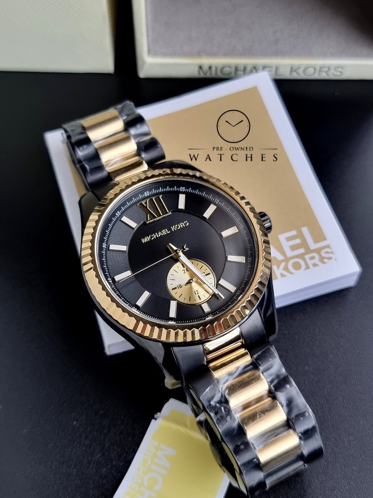 Wrist Watches Mk Watch Supplier Michael Kors Men Golden Analog