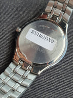Lorus Sub Brand Of Seiko Gents Black Dial  Watch Silver Chain 35mm Quartz Watch RXH63DX9