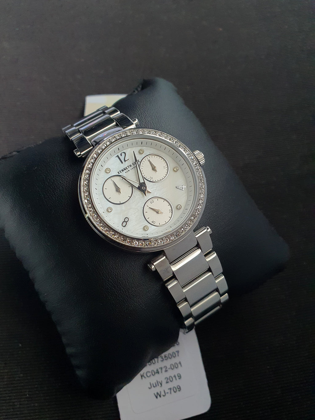 Kenneth Cole Ladies Watch Silver Chain 35mm Quartz Watch