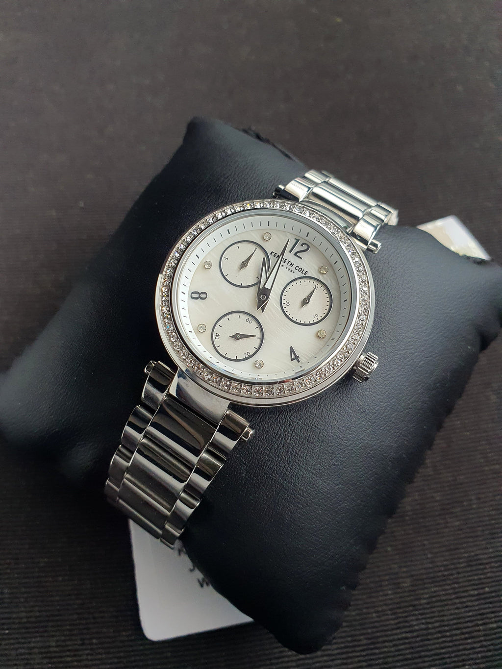Kenneth Cole Ladies Watch Silver Chain 35mm Quartz Watch