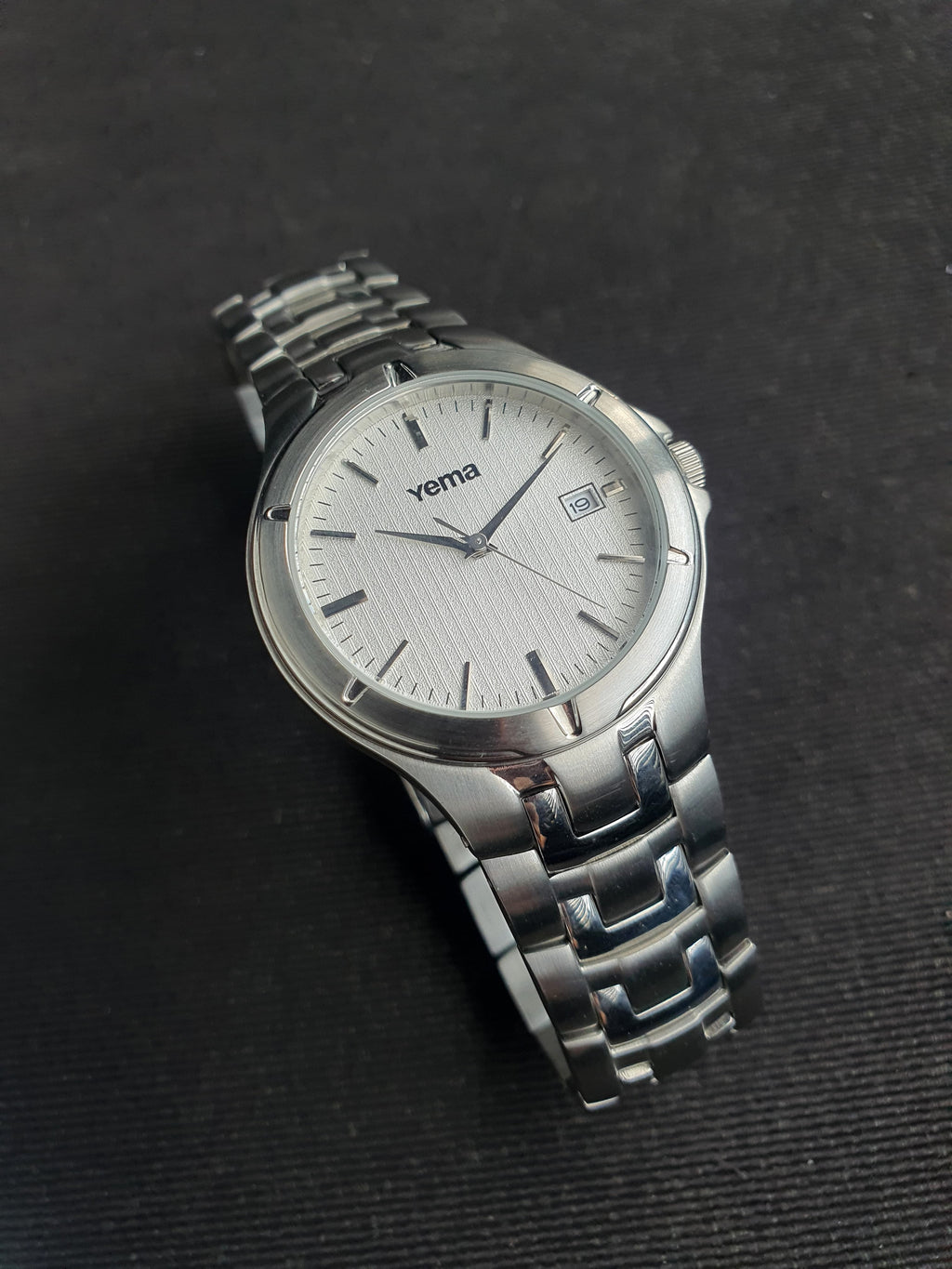 Yema Ladies Watch Silver Chain White Dial 35mm Quartz Watch