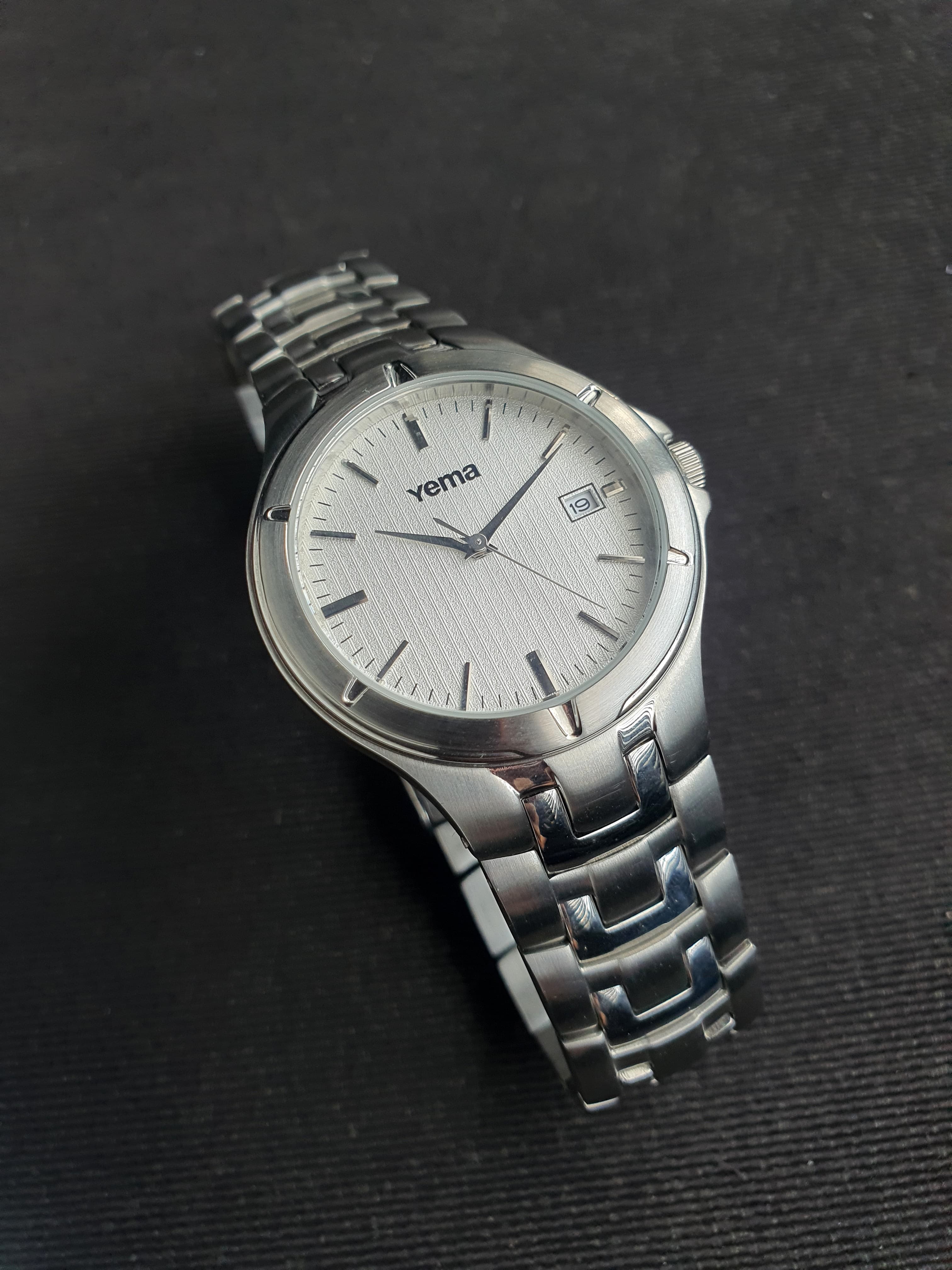 Yema Ladies Watch Silver Chain White Dial 35mm Quartz Watch