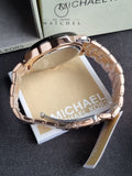 Michael Kors Men’s Quartz Rose Gold Stainless Steel Black Dial 45mm Watch MK8940