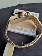 Michael Kors Women’s Quartz Two Tone Stainless Steel White Dial 37mm Watch MK7338