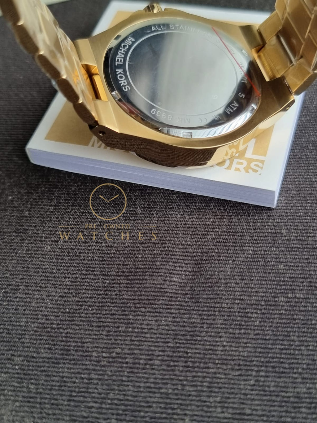 Michael Kors Men’s Quartz Gold Stainless Steel Gold Dial 45mm Watch MK8939