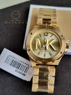 Michael Kors Men’s Quartz Gold Stainless Steel Gold Dial 45mm Watch MK8939