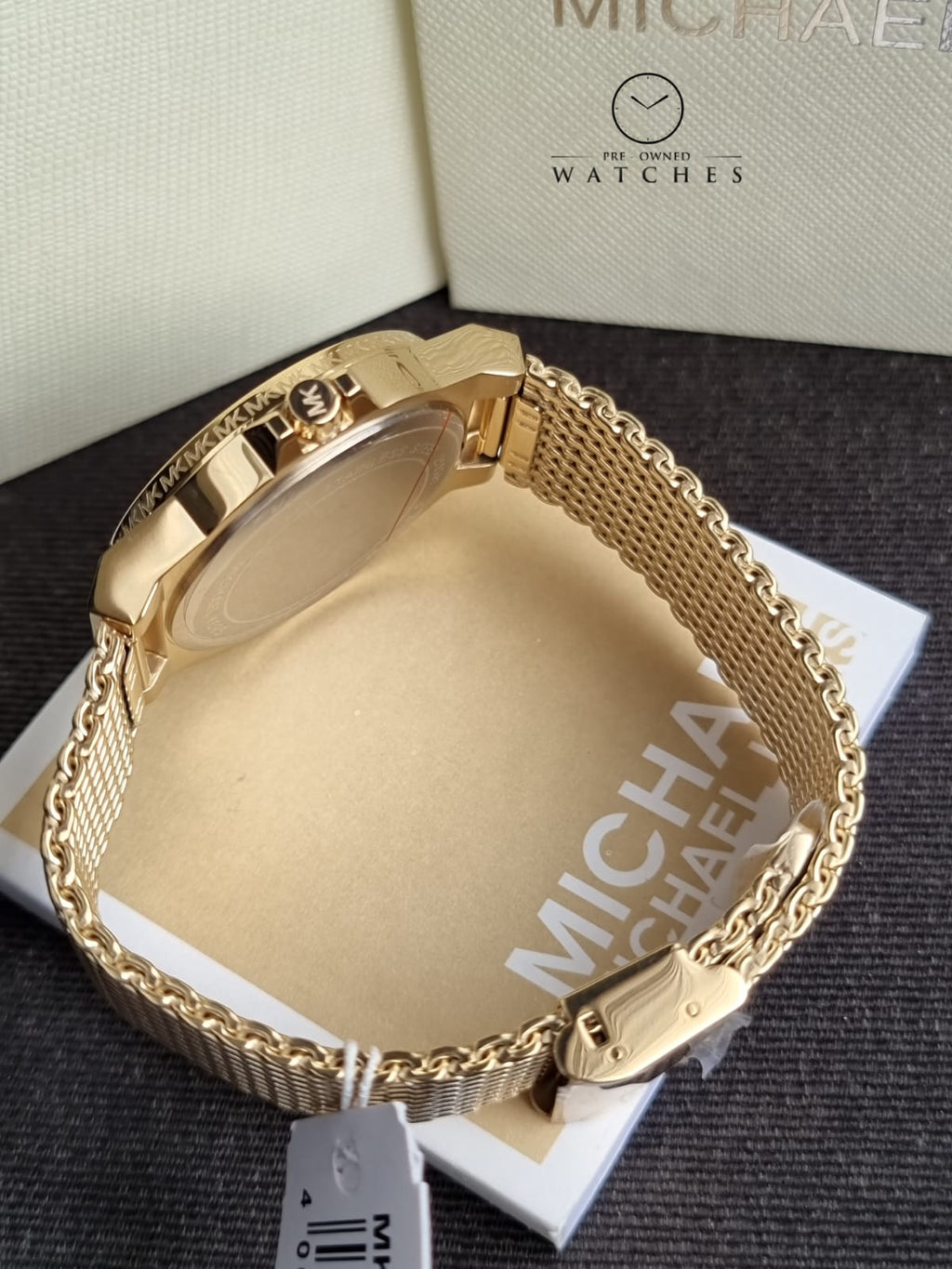 Michael Kors Women’s Quartz Gold Stainless Steel Gold Dial 37mm Watch MK7335