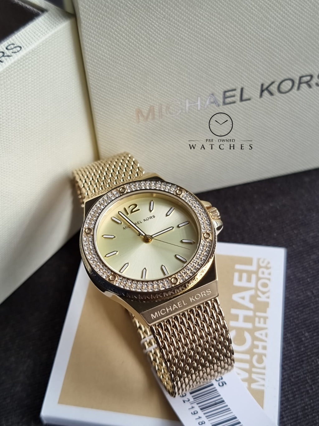 Michael Kors Women’s Quartz Gold Stainless Steel Gold Dial 37mm Watch MK7335