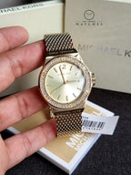 Michael Kors Women’s Quartz Gold Stainless Steel Gold Dial 37mm Watch MK7335