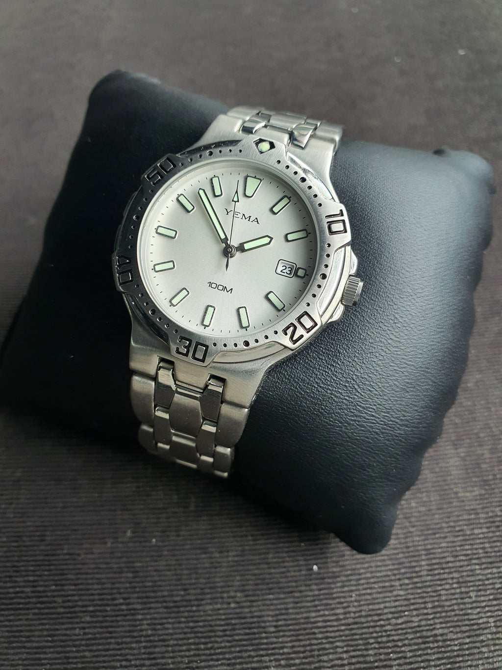 Yema Gents Watch Silver Chain White Dial Quartz Watch