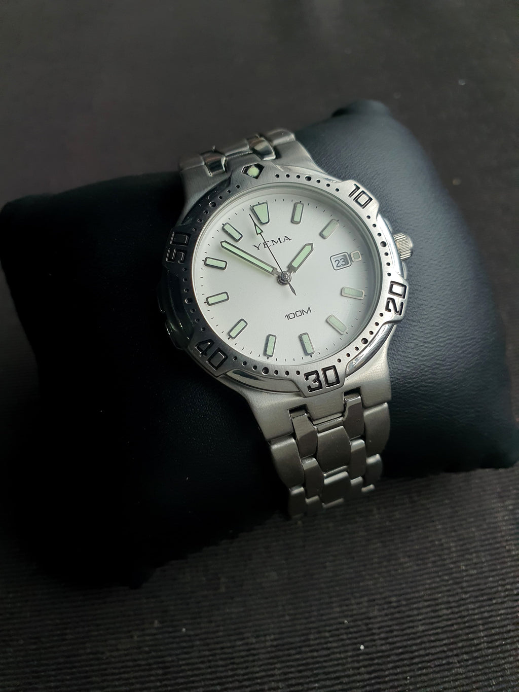Yema Gents Watch Silver Chain White Dial Quartz Watch