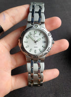 Yema Gents Watch Silver Chain White Dial Quartz Watch
