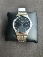 Pulsar Sub Brand Of Seiko Silver Chain 40mm Black Dial Quartz Watch