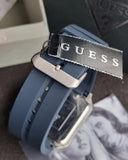 Guess Men’s Quartz Navy Blue Silicone Strap Navy Blue Dial 42mm Watch GW0637G1