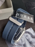 Guess Men’s Quartz Navy Blue Silicone Strap Navy Blue Dial 42mm Watch GW0637G1