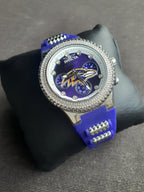 INVICTA NFL Baltimore Ravens Chronograph Quartz Crystal Purple Dial Ladies Watch