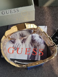 Guess Men's Equity (44mm) Green Dial / Gold-Tone Stainless Steel Bracelet GW0703G2