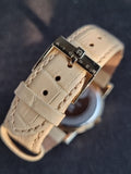 Aigner Ladies Watch Gray Leather Strap Quartz Watch