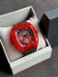 GUESS Mens Black Red Multi-function Watch GW0499G4