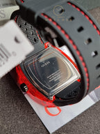 GUESS Mens Black Red Multi-function Watch GW0499G4