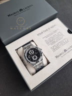 Maurice Lacroix Aikon Silver Stainless Steel Grey Dial Chronograph Quartz Watch for Gents - AI1018-SS002-330-1