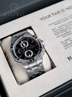 Maurice Lacroix Aikon Silver Stainless Steel Grey Dial Chronograph Quartz Watch for Gents - AI1018-SS002-330-1