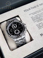 Maurice Lacroix Aikon Silver Stainless Steel Grey Dial Chronograph Quartz Watch for Gents - AI1018-SS002-330-1